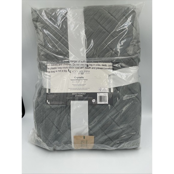 Koolaburra by UGG Crystelle Textured Faux Fur Throw 50\
